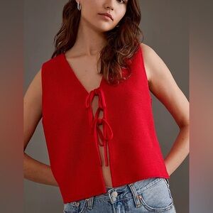 Aligne Tie-Front Sleeveless Top